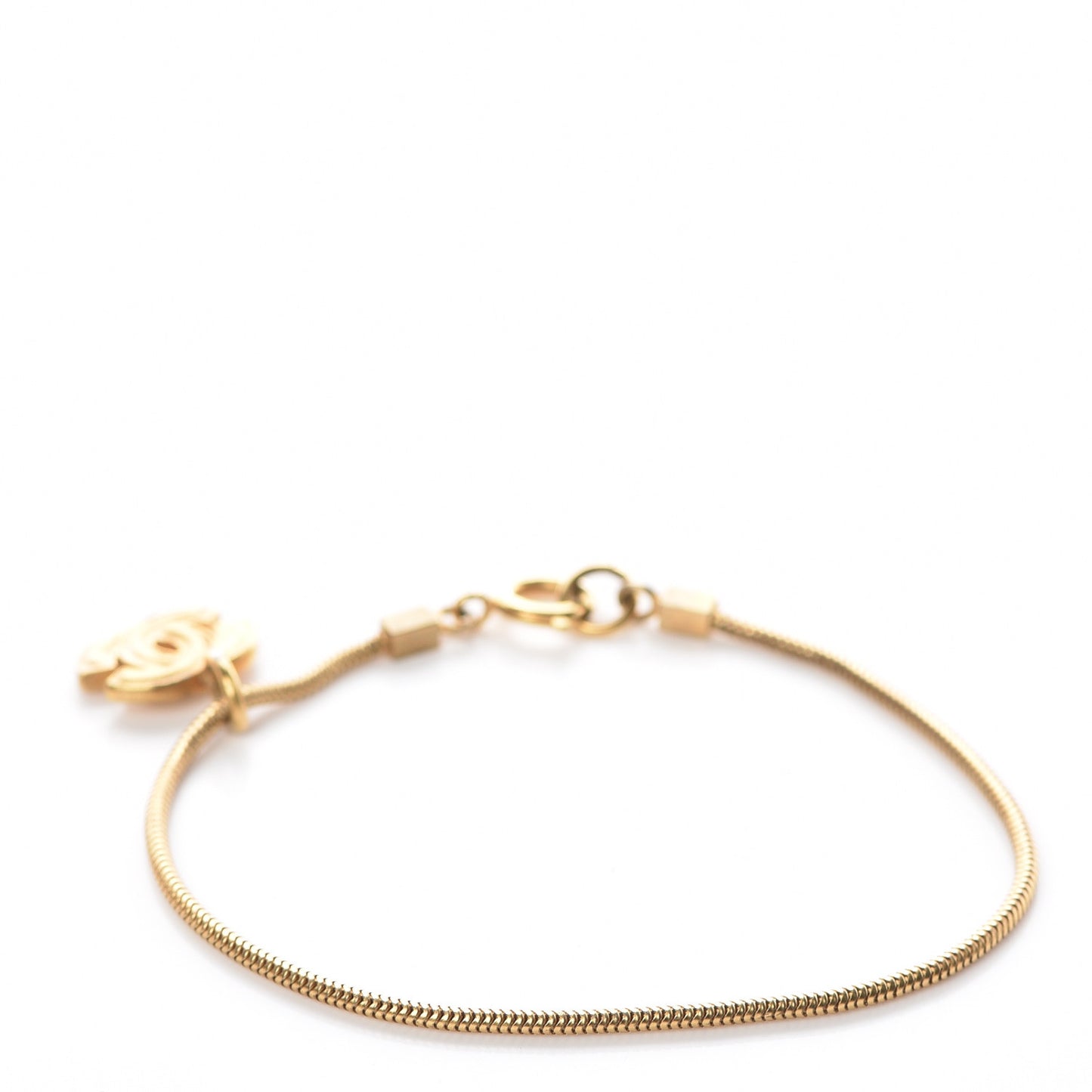 Snake Chain CC Bracelet Gold