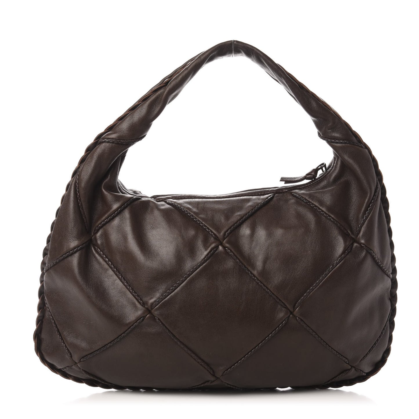 Nappa Quilted Medium Veneta Hobo Ebano