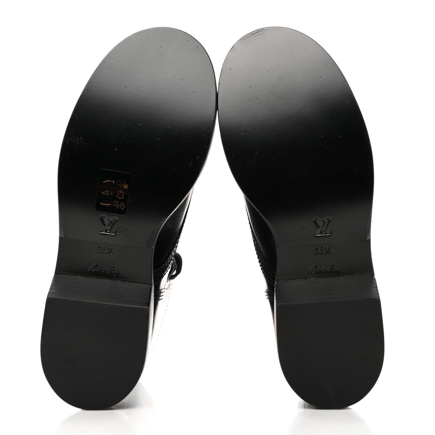 Louis Vuitton Calfskin Monogram Metropolis Flat Ranger Boots 38.5 Black 5 of 9