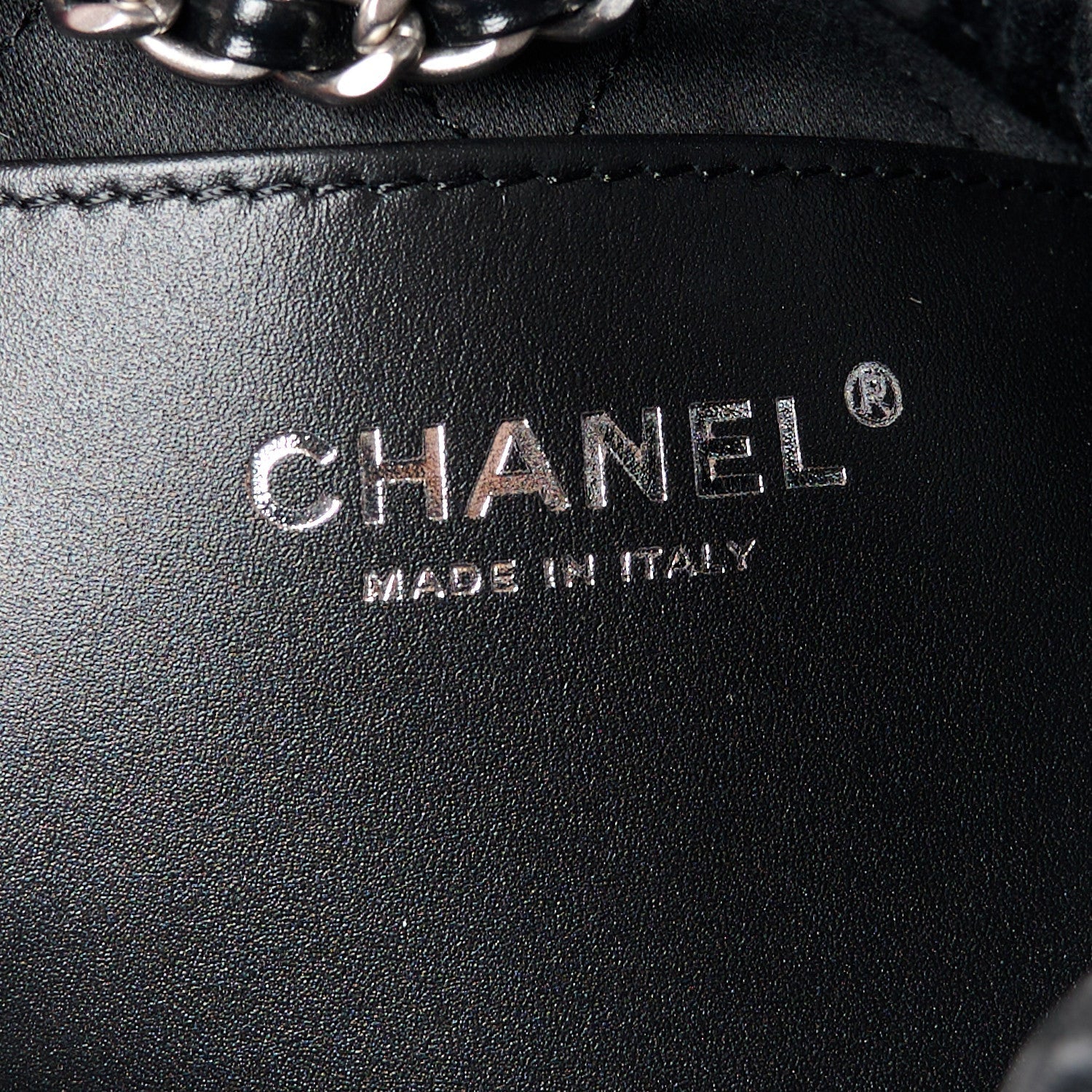 Chanel Shiny Calfskin Quilted Mini 22 Black 6 of 7