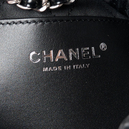 Chanel Shiny Calfskin Quilted Mini 22 Black 6 of 7