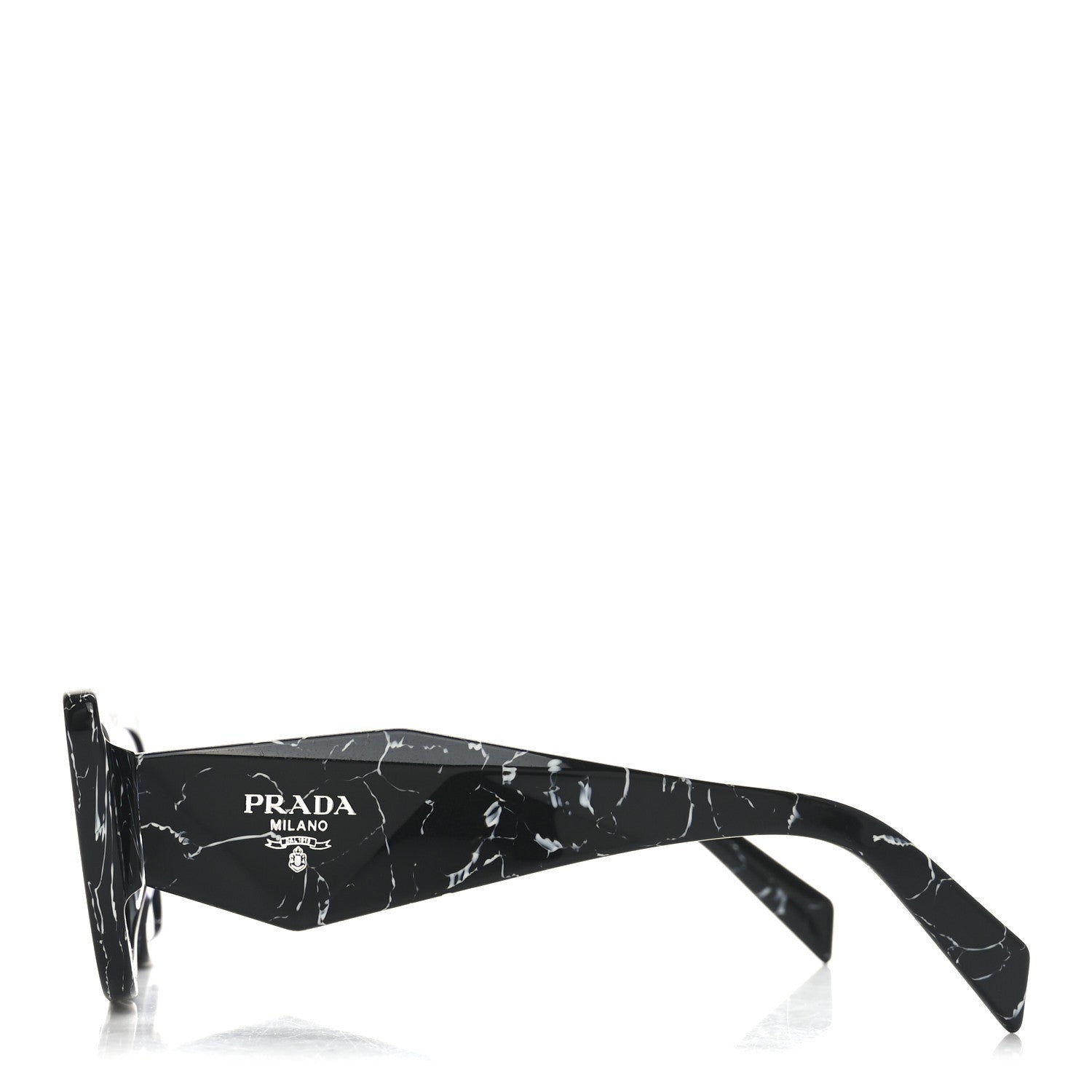 Prada Acetate Symbole Sunglasses SPR 08Y Havana Black White 3 of 7