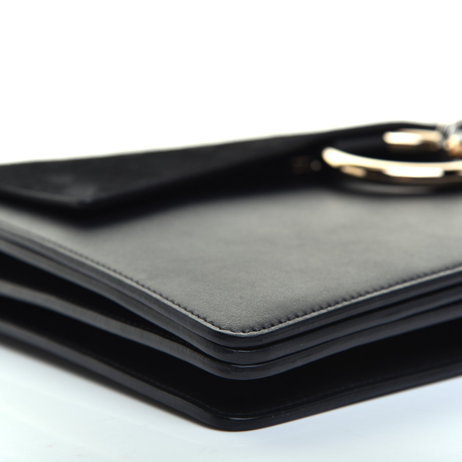 Chloe Suede Calfskin Medium Faye Shoulder Bag Black 6 of 10