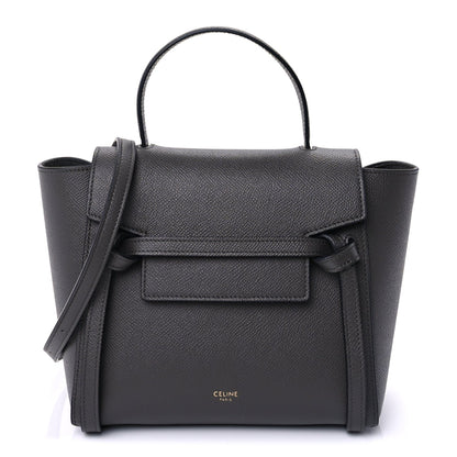 Celine Grained Calfskin Nano Belt Bag Grey 1 of 8