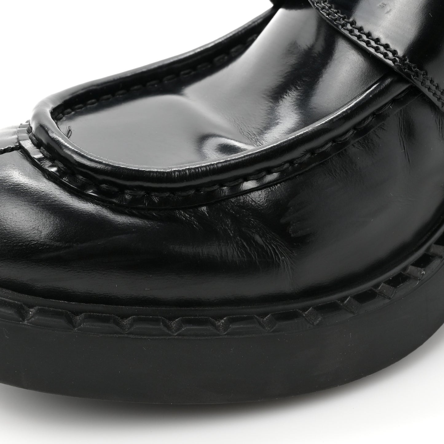 Vernice Triangle 50mm Loafers 40 Black