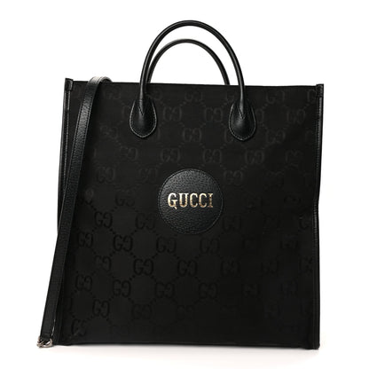 Gucci Econyl Nylon Monogram Off The Grid Long Tote Bag Black 1 of 8