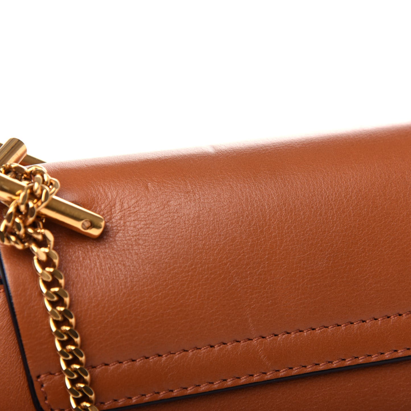 Calfskin Suede Rainbow Patchwork Drew Shoulder Bag Caramel