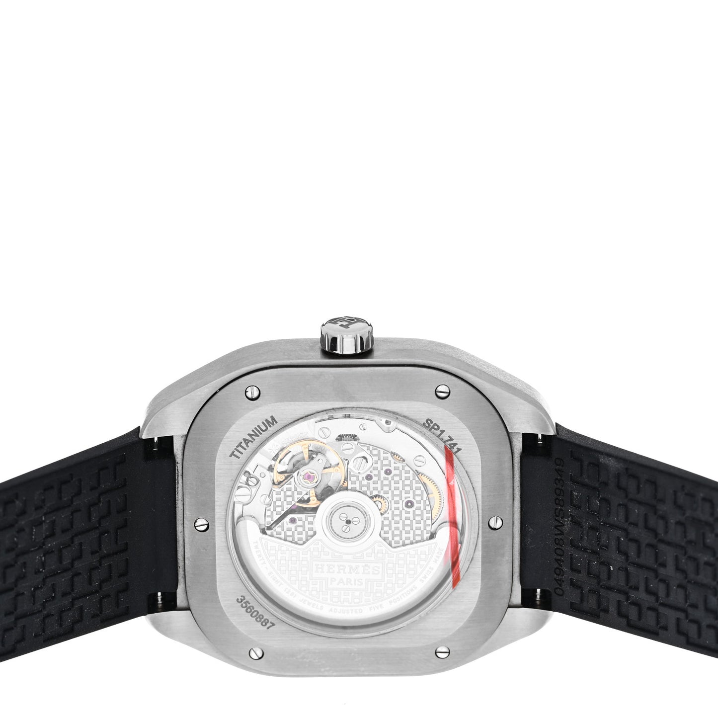 Titanium Rubber 39mm H08 Automatic Watch Noir