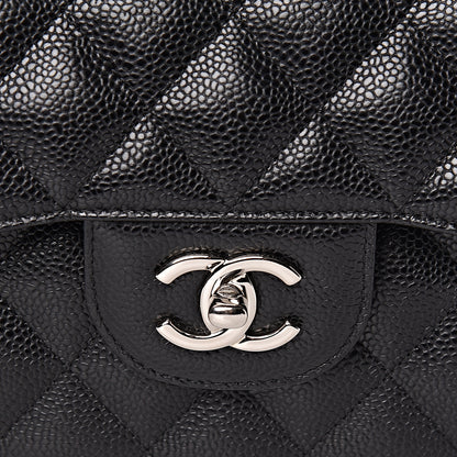Chanel Caviar Quilted Jumbo Double Flap Black 15 of 15