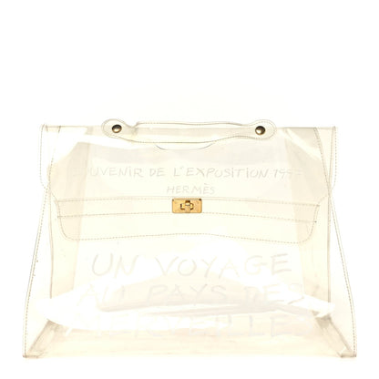 Hermes Vinyl Souvenir De L'Exposition Kelly Transparent 1 of 8