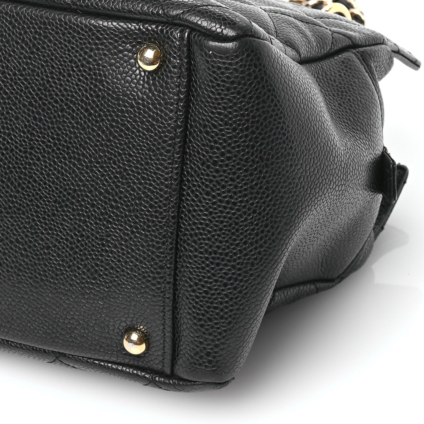 Caviar Quilted Petit Timeless Tote PTT Black
