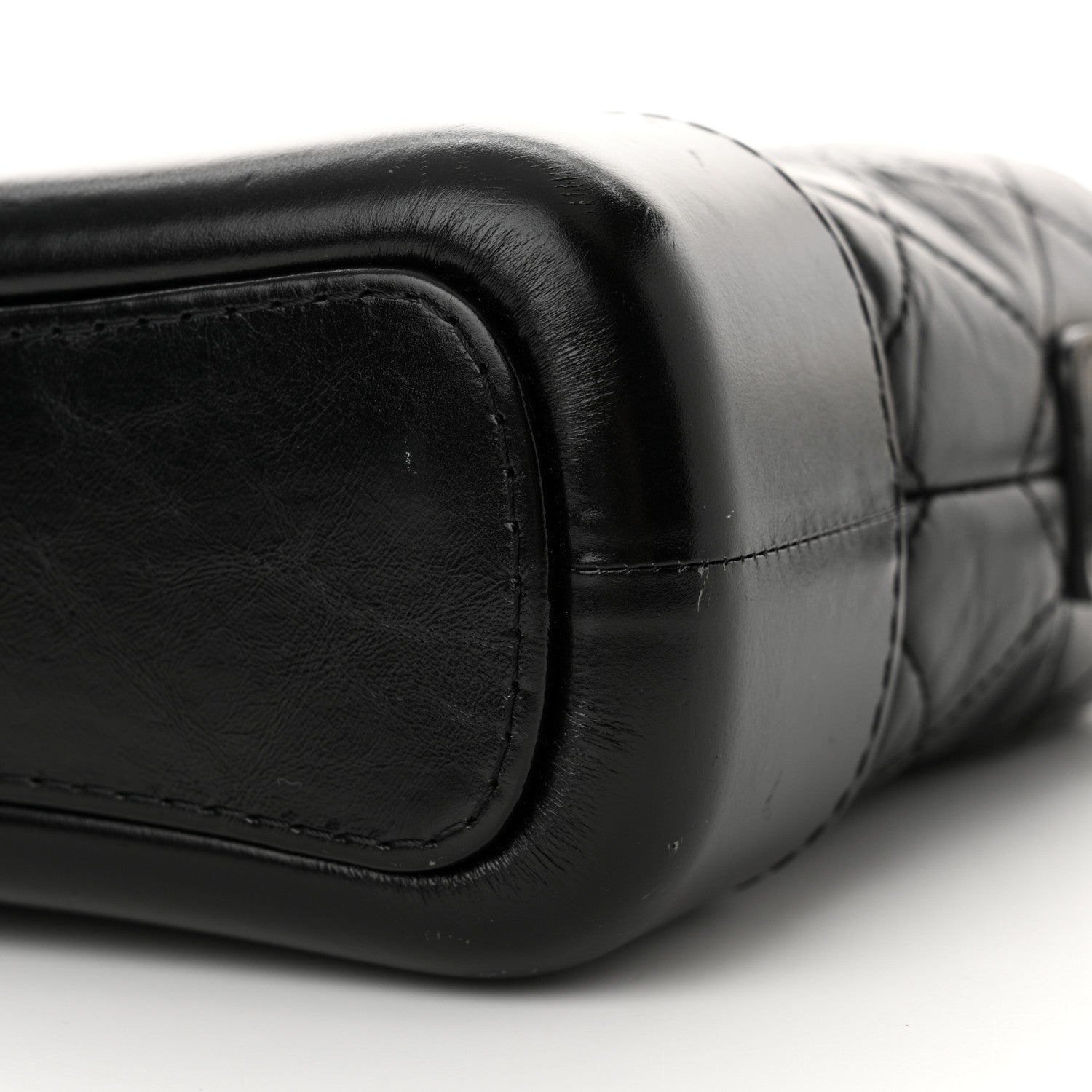 Chanel Aged Calfskin Quilted Small Gabrielle Hobo Black 10 of 12