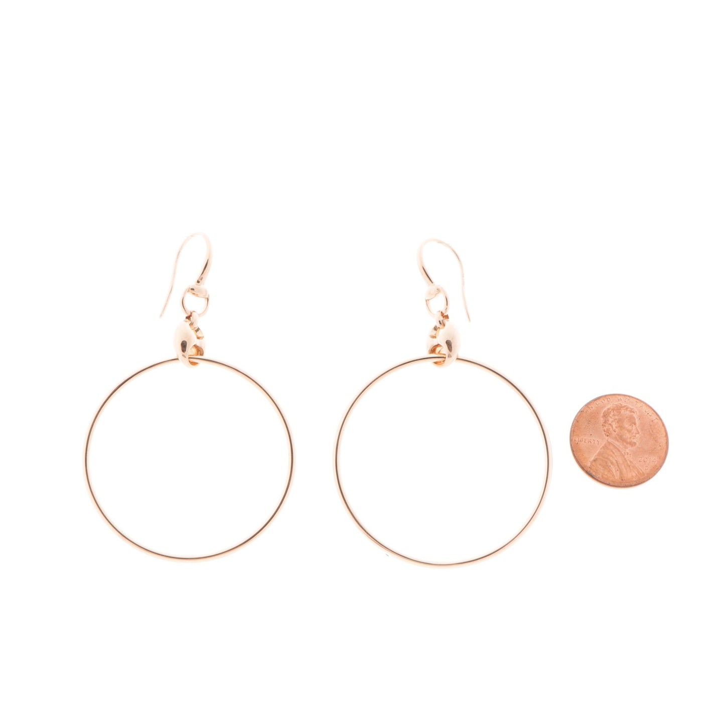 18K Rose Gold Marina Hoop Earrings