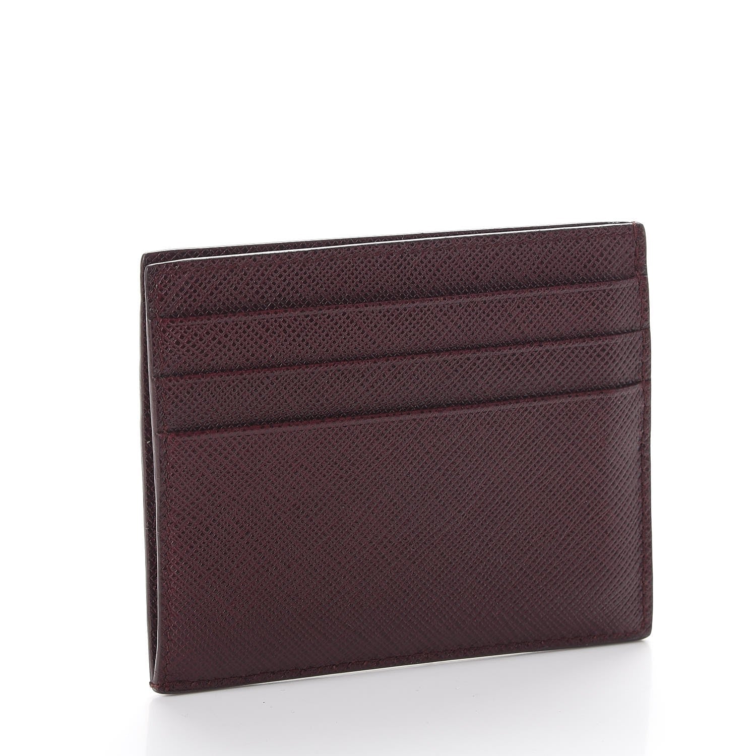 Prada Saffiano Card Case Granato Multicolor 3 of 7