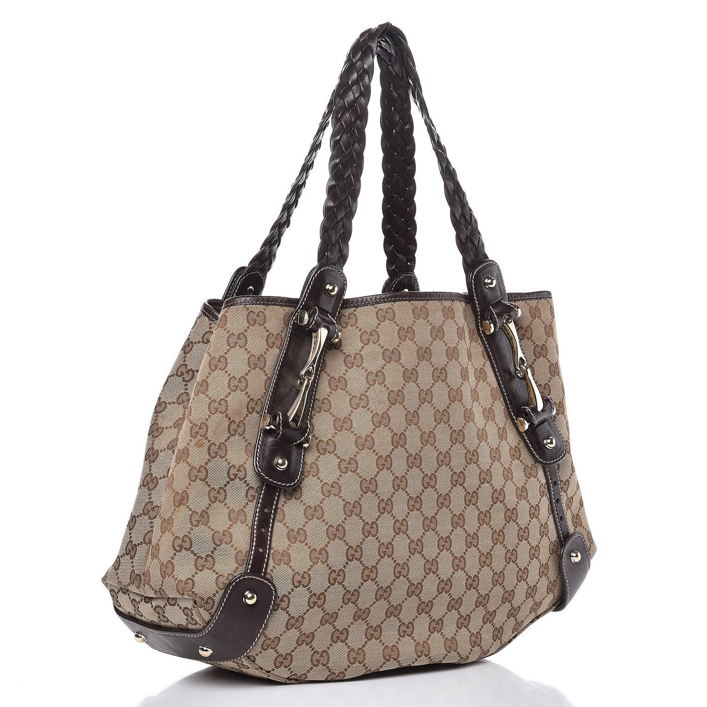 Monogram Medium Pelham Shoulder Bag Dark Brown