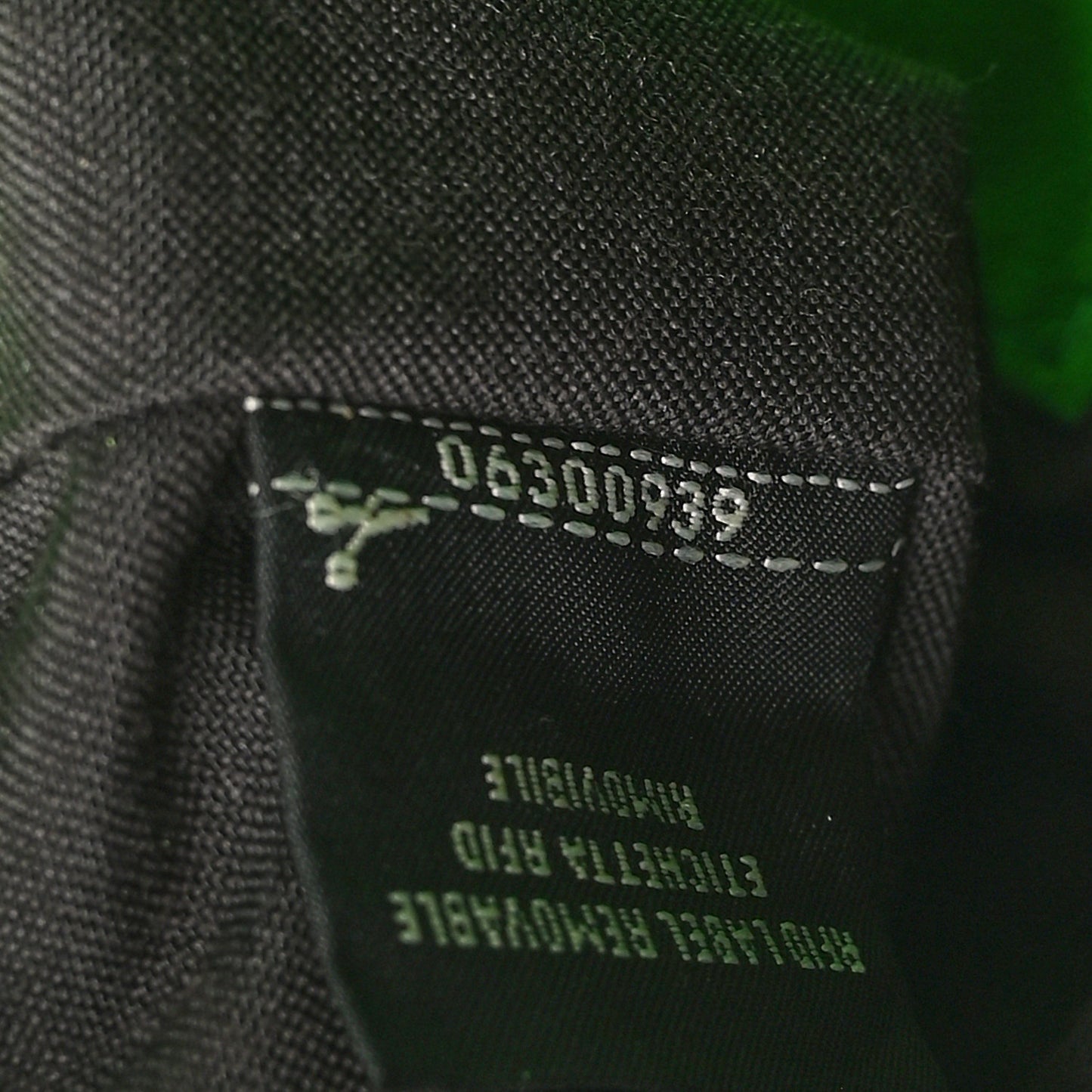 Nappa FF 1974 Embossed Mini Baguette Tomatillo