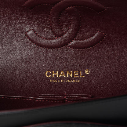 Chanel Lambskin Quilted Medium Double Flap Black 10 of 13