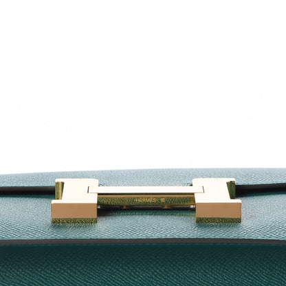 Hermes Epsom Horseshoe Constance 24 Malachite Bleu Sapphire 20 of 21
