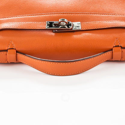 Hermes Swift Kelly Pochette Clutch Orange 12 of 20