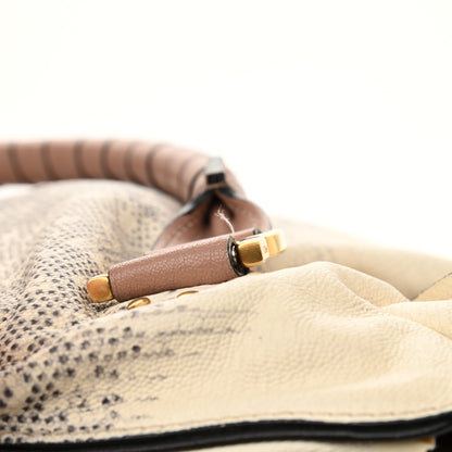 Chloe Calfskin Lizard Embossed Large Marcie Satchel 11 of 20