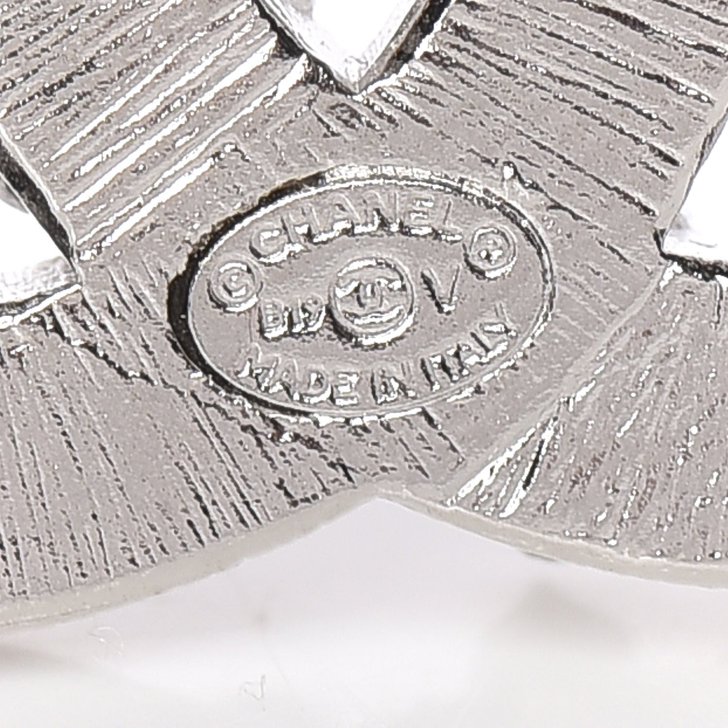 Chanel Baguette Crystal CC Brooch Green Black 4 of 5