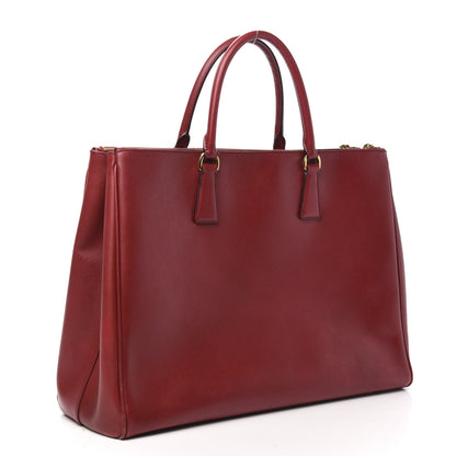 Prada Saffiano Large Galleria Double Zip Tote Fuoco 3 of 11
