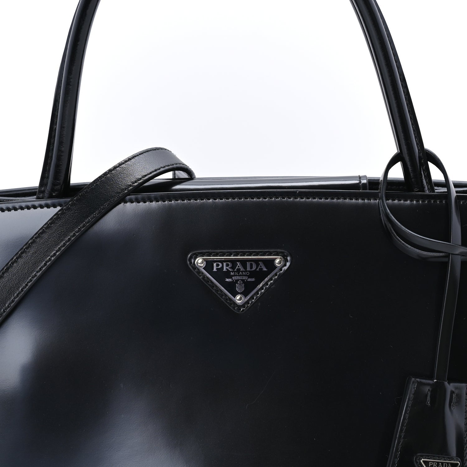 Prada Spazzolato Tote  Black 6 of 7