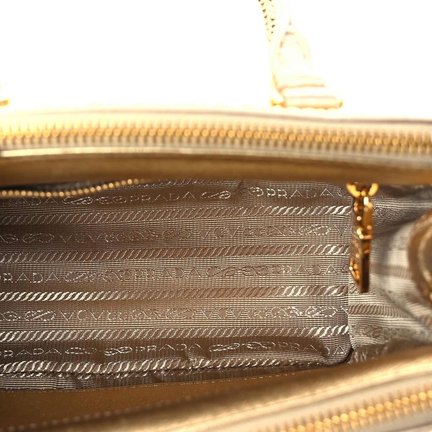 Prada Satin Crystal Mini Galleria Double Zip Tote Platino 4 of 8