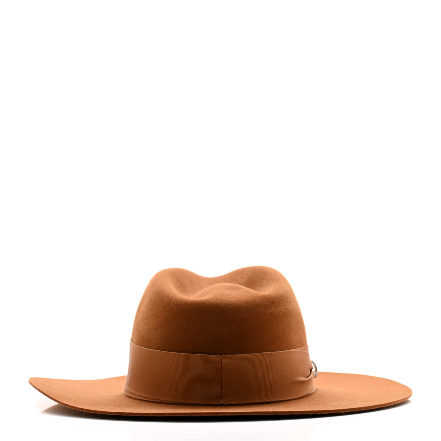 Rabbit Felt Laquered Gold Faubourg Pop H Hat 56 Marron Chutney