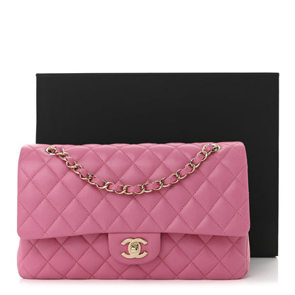 Chanel Caviar Quilted Medium Double Flap Pink 11 of 11
