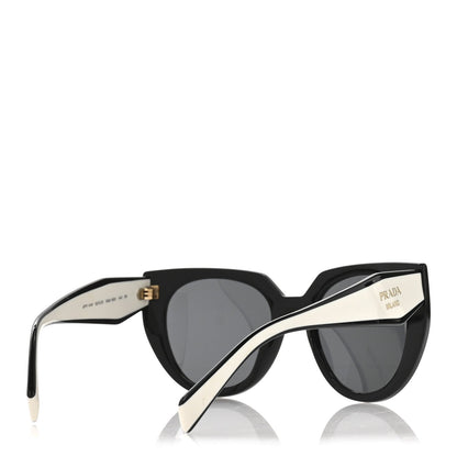 Prada Acetate Sunglasses SPR 14W Black White 4 of 7