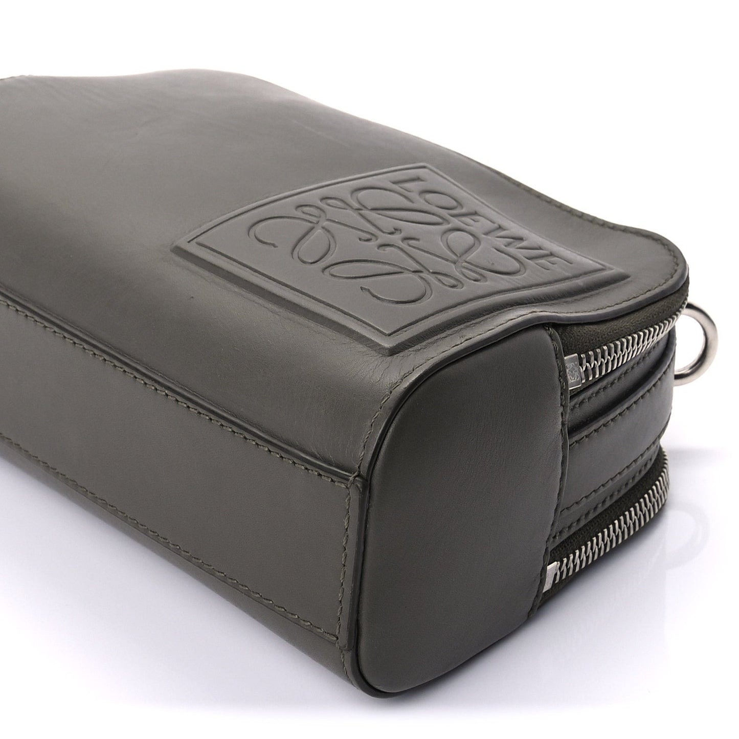 Satin Calfskin Mini Camera Bag Olive Green