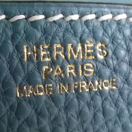 Hermes Togo Birkin 30 Blue Jean 7 of 11