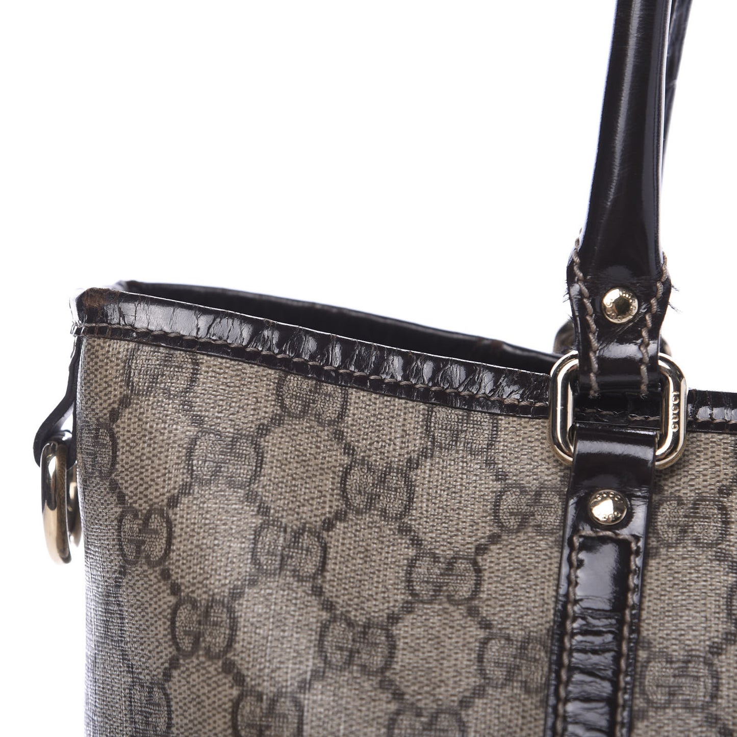 GG Plus Monogram Medium Joy Tote Brown