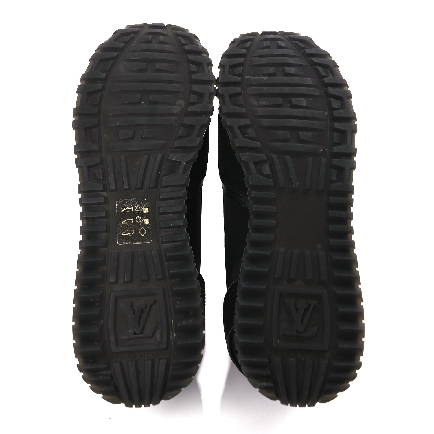 Louis Vuitton Calfskin Run Away Sneakers 38 Black 6 of 10