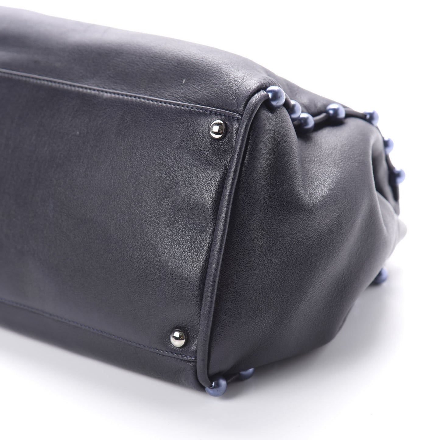 Lambskin Pearl Obsession Tote Navy