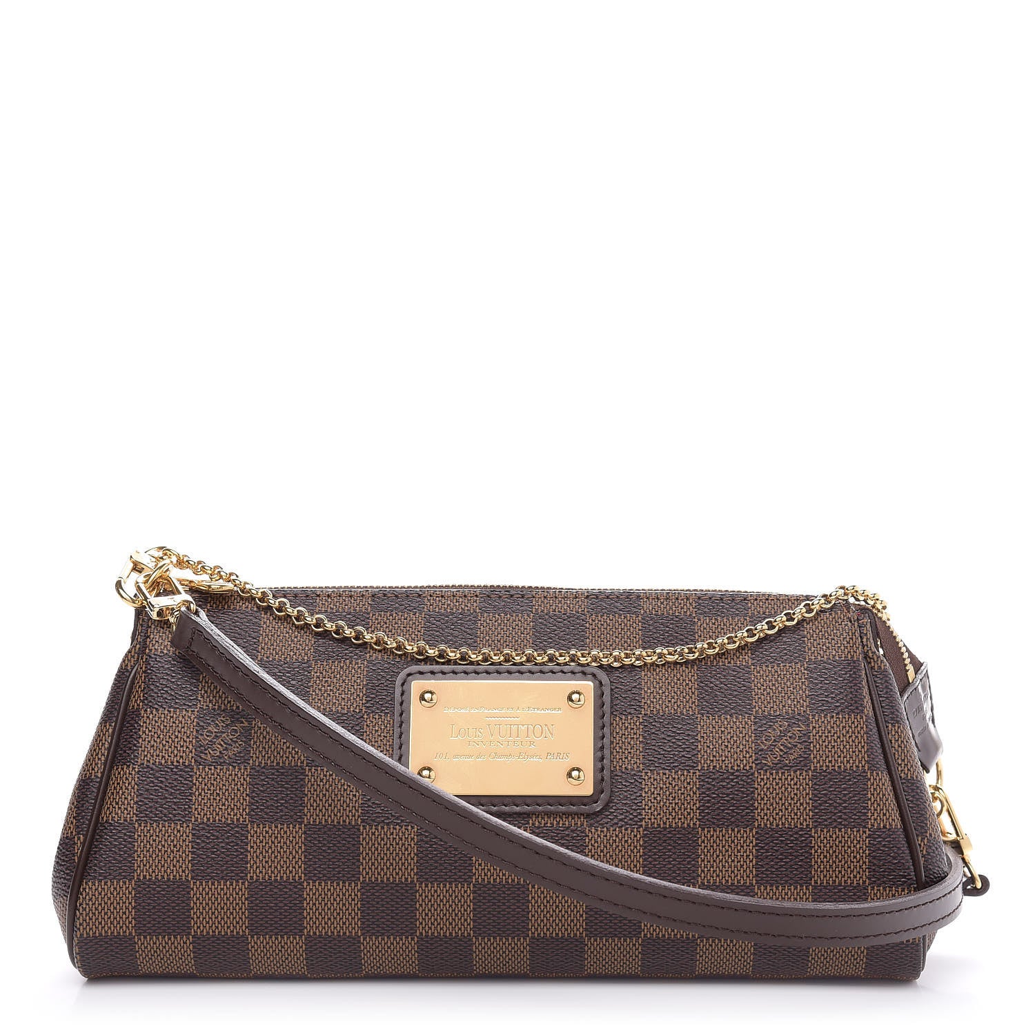 Louis Vuitton Damier Ebene Eva Clutch 1 of 9