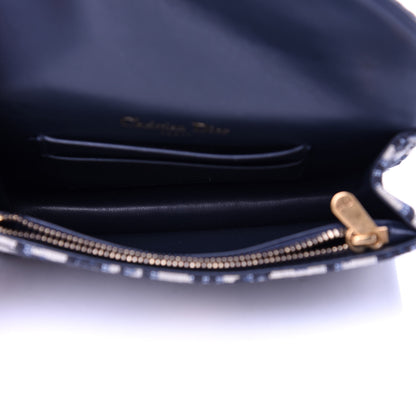 Christian Dior Oblique Saddle Belt Bag Blue 5 of 12