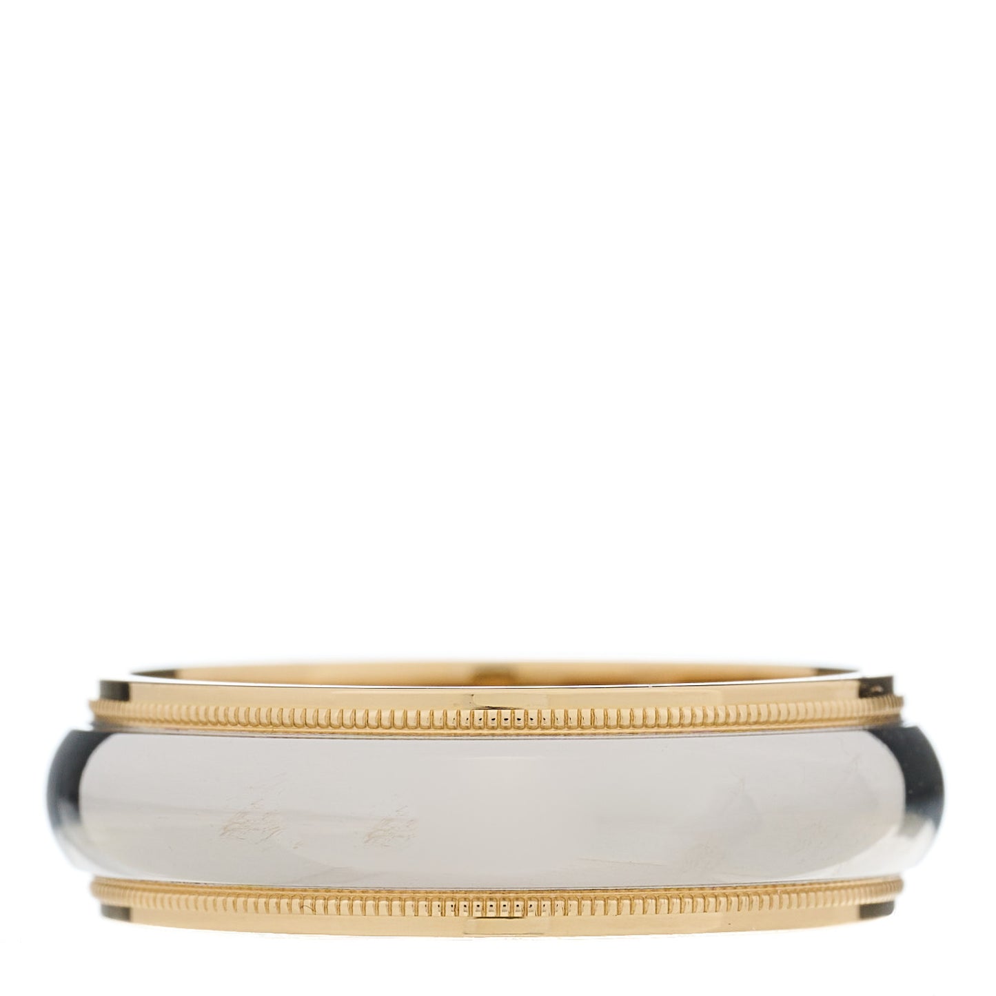 Platinum 18K Yellow Gold 6mm Together Milgrain Wedding Band Ring 57 8