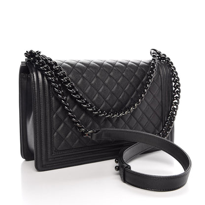 Chanel Caviar Quilted New Medium Boy Flap So Black 4 of 9