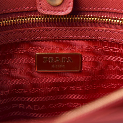 Prada Saffiano Lux Medium Tote Fuoco 7 of 11