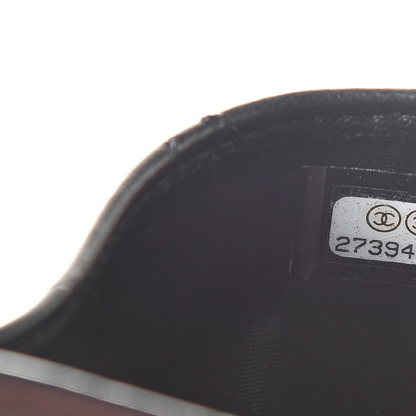 Lambskin Quilted Card Holder Black