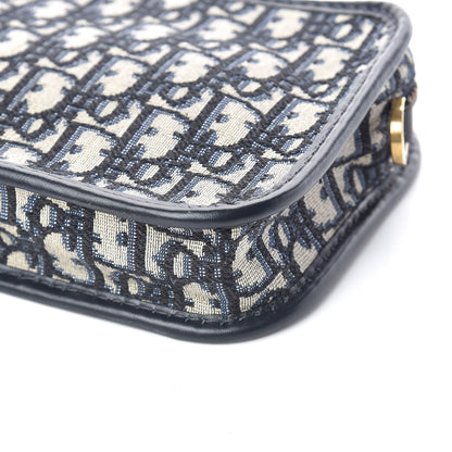 Christian Dior Oblique Diorquake Clutch Blue 10 of 10