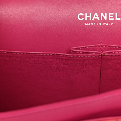 Chanel Patent Quilted Jumbo Double Flap Pink 11 of 15