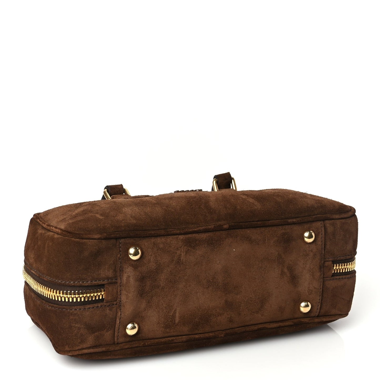 Camoscio Padded Large Arcadie Top Handle Bag Cacao