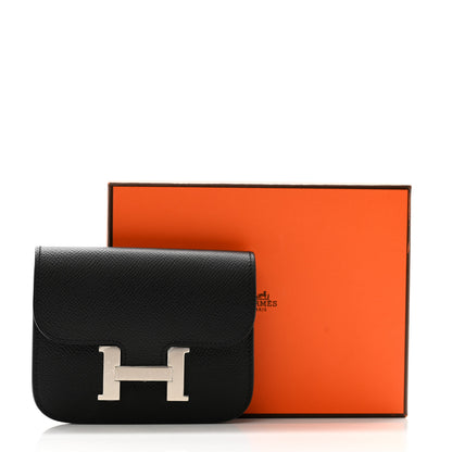 Hermes Epsom Constance Slim Wallet Black 9 of 9
