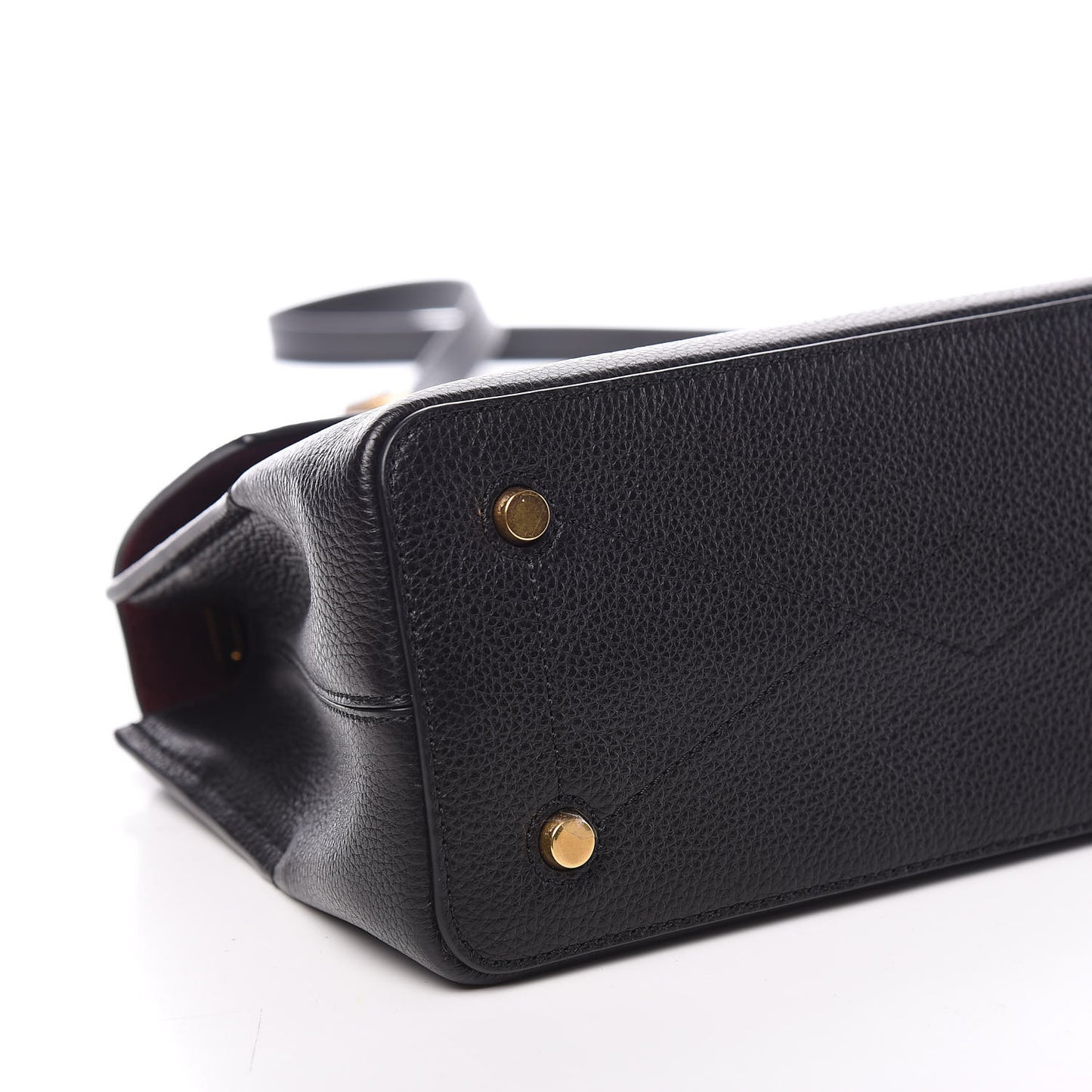 Small Classic Grain Calfskin Mini Seaton Black