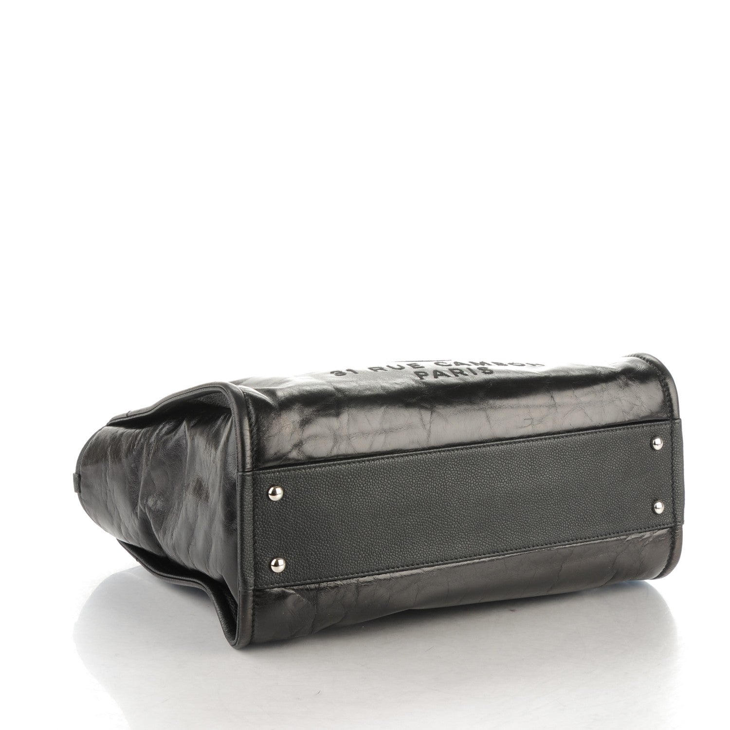 Chanel Calfskin Small Deauville Tote Black 4 of 7