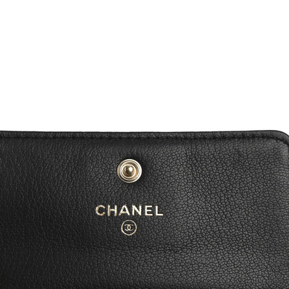 Chanel Goatskin CC Compact Flap Wallet Black 6 of 7