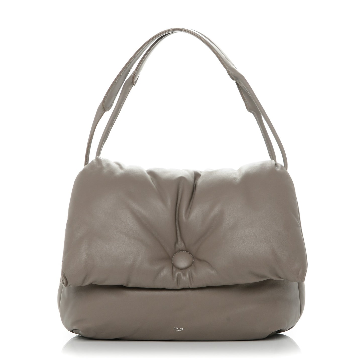 Smooth Lambskin Medium Pillow Flap Grey